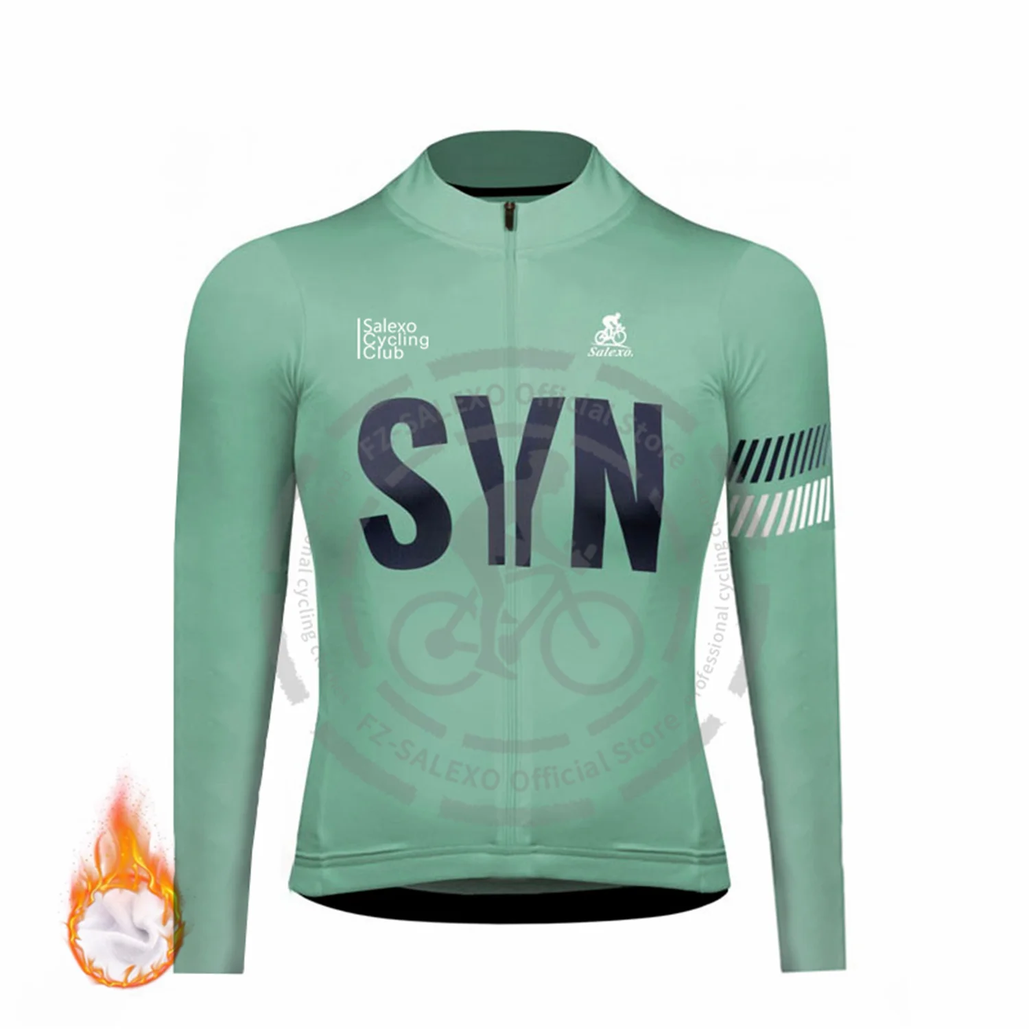 

SYN Winter Cycling Jacket Men Mountain Bike Wear Thermal Fleece Cycling Clothing Long Bicycle Cycling Jersey Maillot Ciclismo