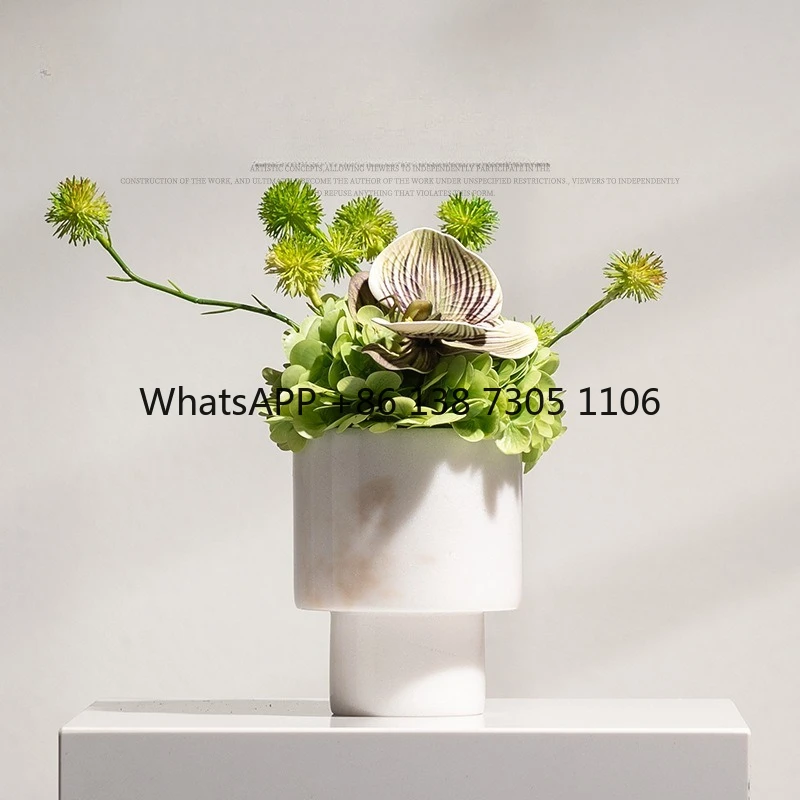 

Marble Vase Marketing Center Sales Office Home Furnishing Ornament Negotiation Table Tray Ornament