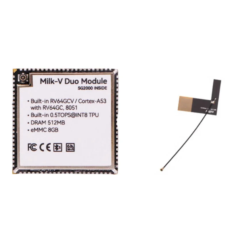 Milk-V Duo Module 01 SG2000 Core Module RISC-V 512MB com EMMC, WIFI e Bluetooth