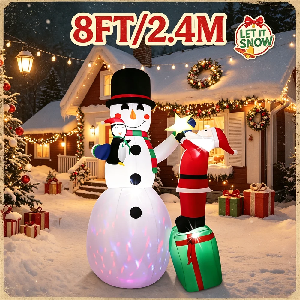 8ft-christmas-inflatable-toy-giant-snowman-and-santa-outdoor-decorations-blow-up-snowman-with-penguin-holiday-yard-decor