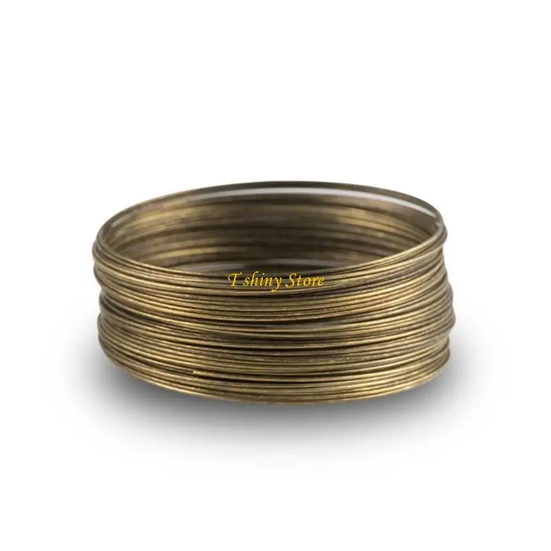

N58F 50 Memory Steel Wire for DIY Beading Bracelets Earrings Jewelry Making