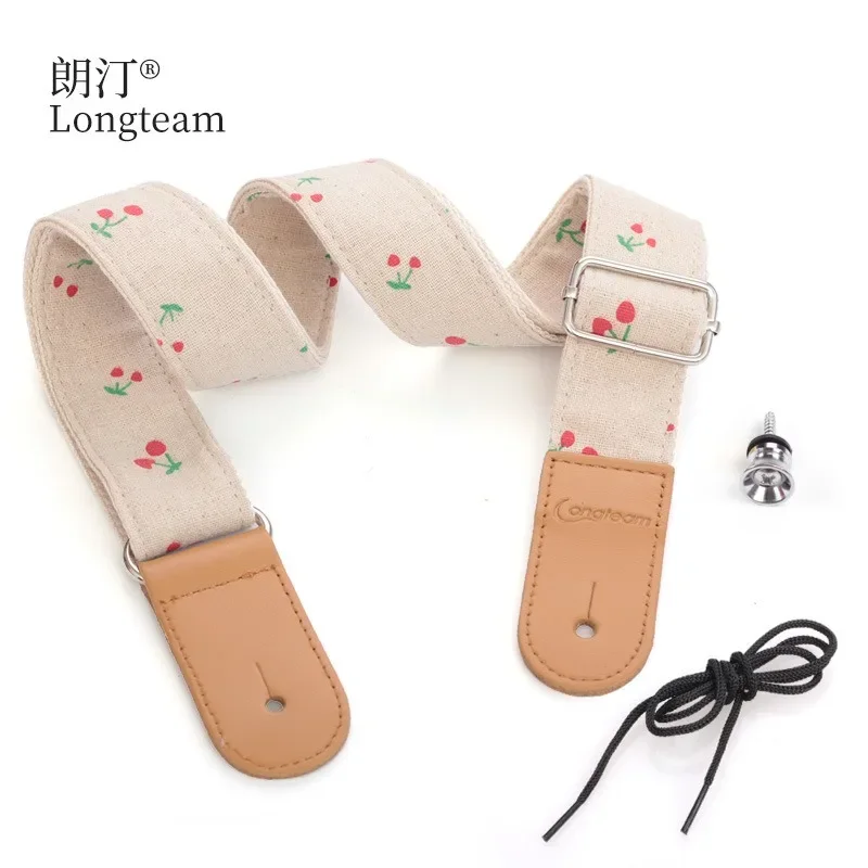 

Personalized Cotton and Linen Ukulele Strap Small Four-string Ukulele Shoulder Strap Ukulele Tail Stud Strap Diagonal Span