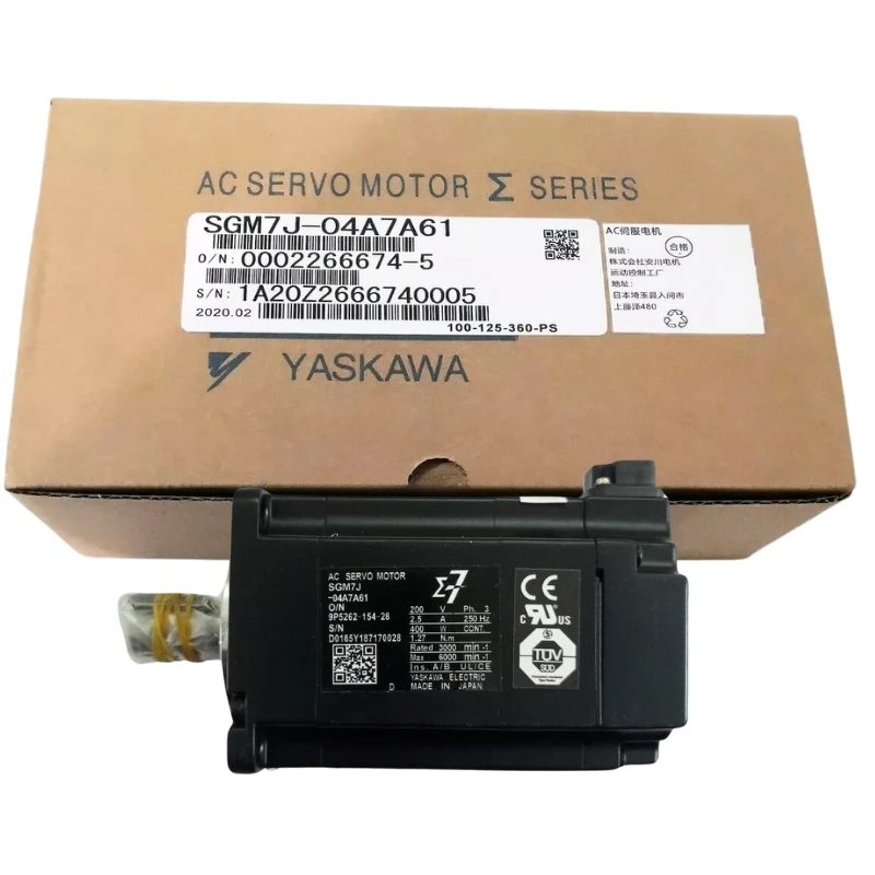 New In Box Yaskawa SGM7J-04A7A61 Servo Motor 1 Year Warranty