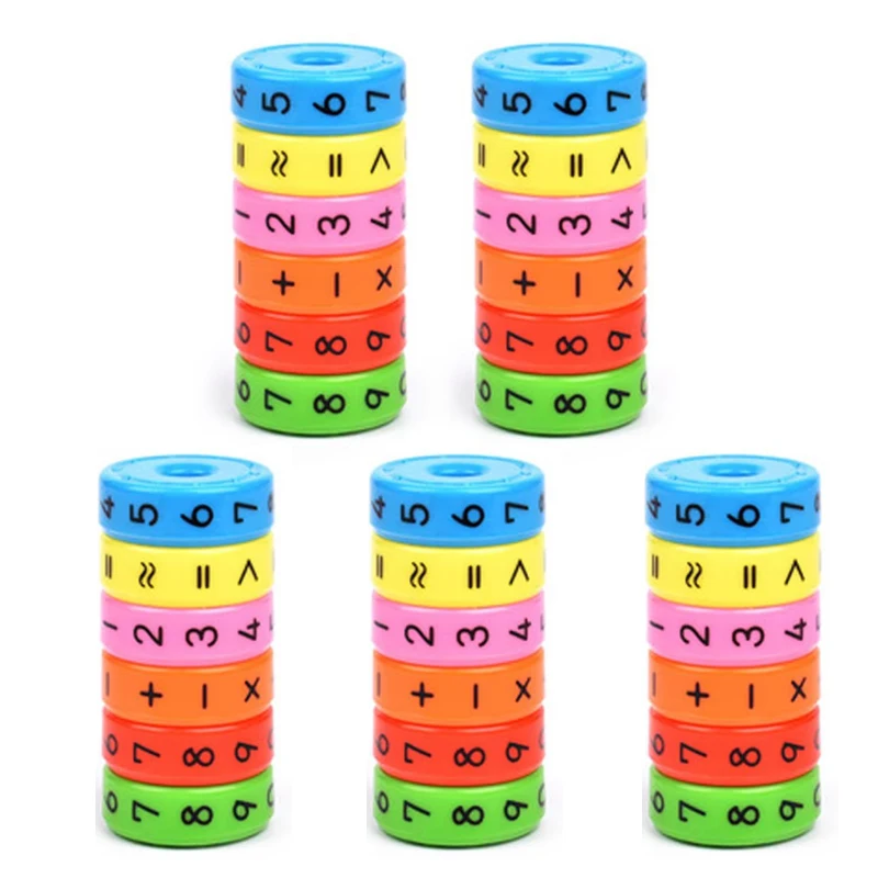 Magnetic Children Math Learning Toy Cylinder Numbers And Symbols Classroom Supplies Montessori Juegos Educativos Para Niños