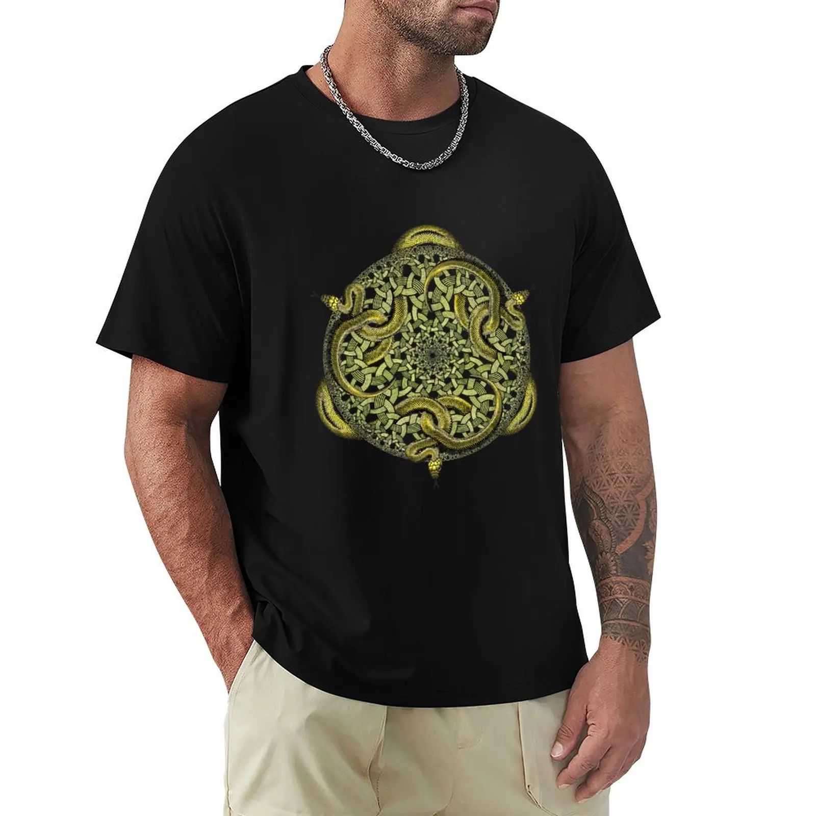 M. C. Escher - Snakes 1969 T-Shirt Plus Size Non-Shrink T-Shirt