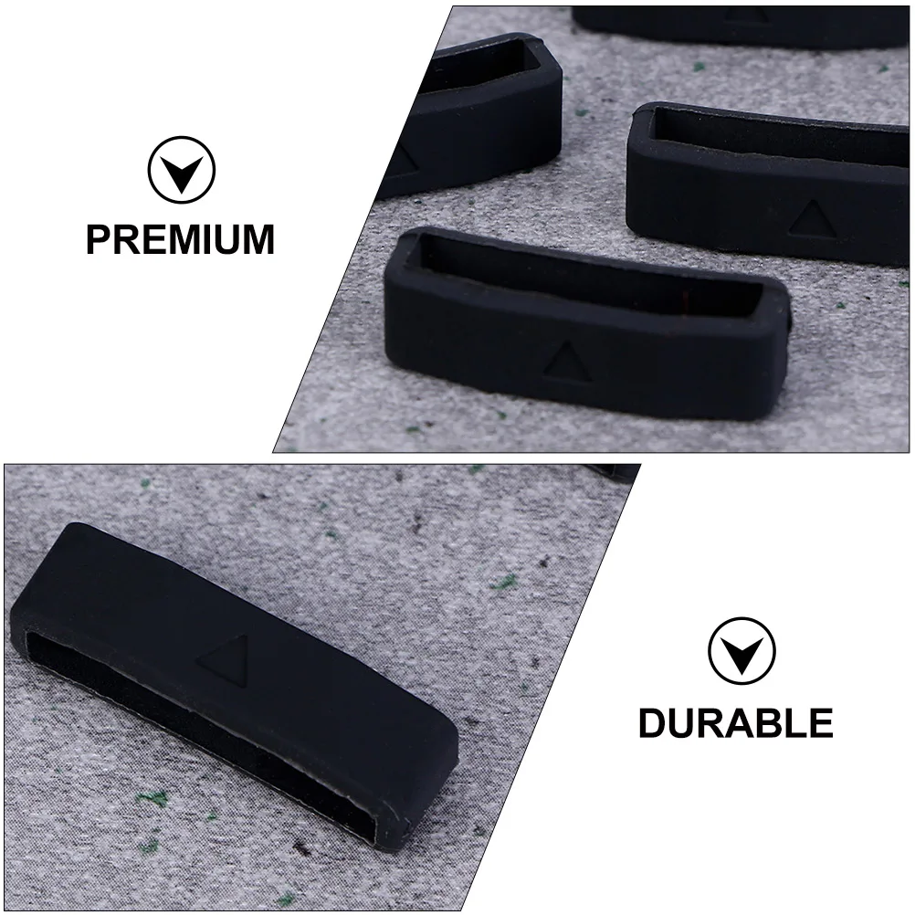 

6pcs Silicone Bezel Strap Watch Fastener Bands Parts Loops Wrist Straps Keeper Accessories Soft Durable Replacement Retainer