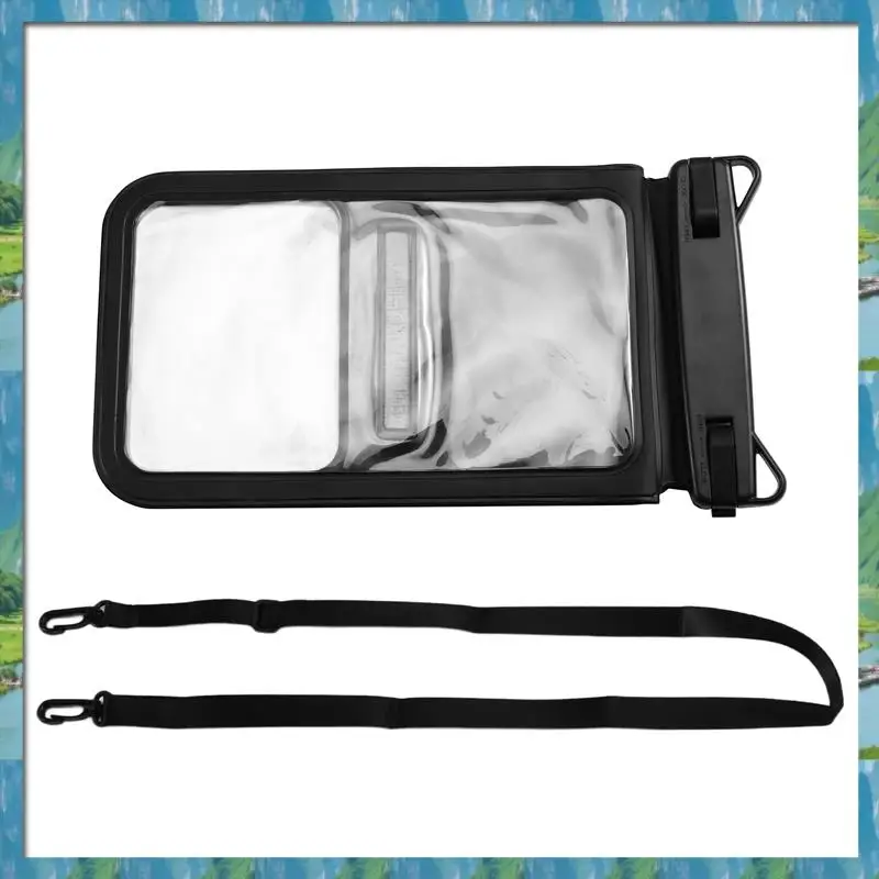 【Supernew】Double Space Waterproof Phone Pouch IPX8 Underwater Phone Case With Lanyard For Beach For Swimming Dry Bag