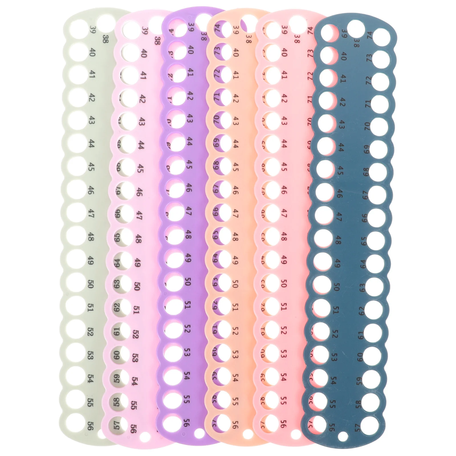 

6pcs Cross Stitch Threading Board Multi hole Floss ganizer Wear Resistant Embroidery Household Thread Plastic Storage DIY