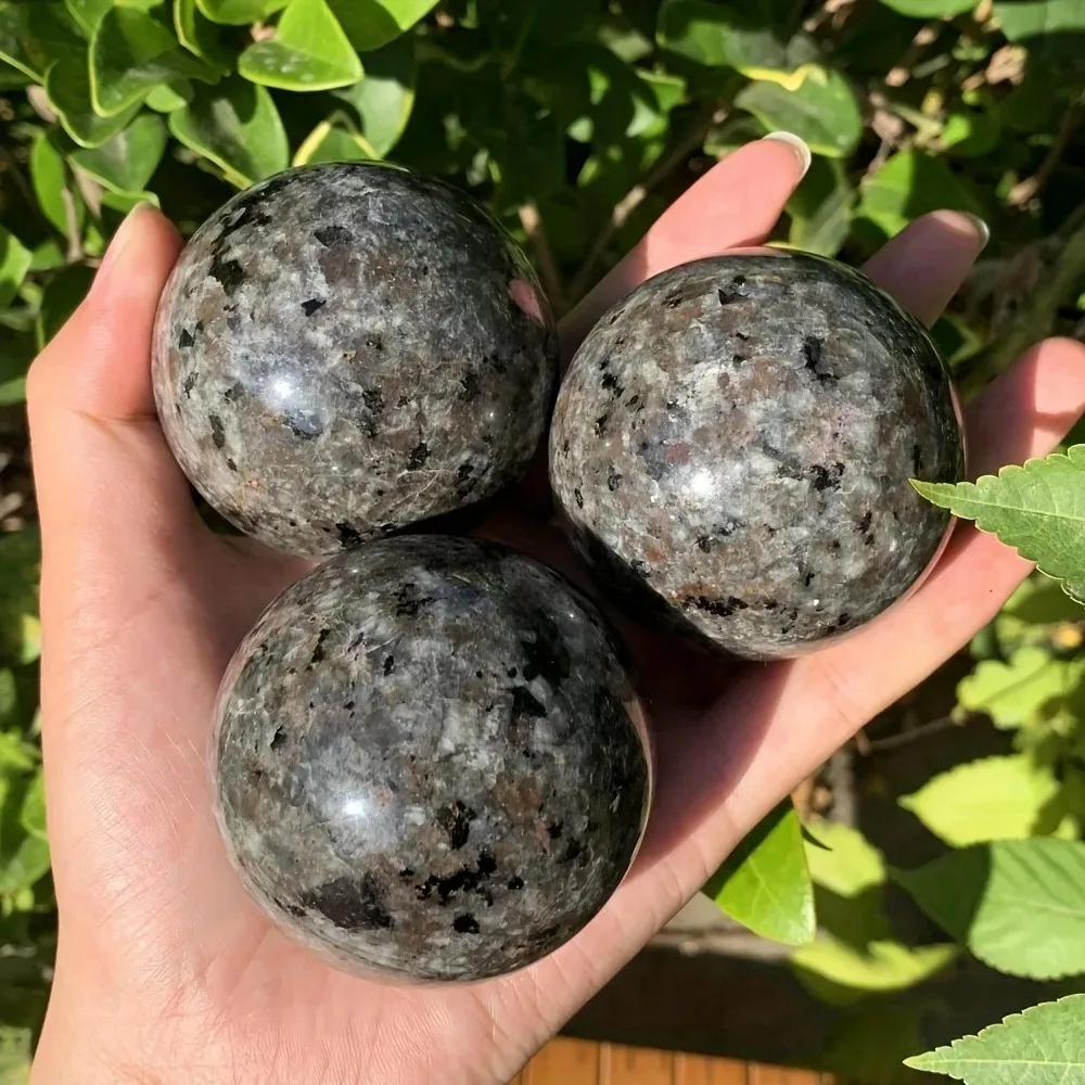 1 randomly stunning Flame Stone crystal ball with reactive Flame Stone ball, creative gift and special jewelry accessories, perfect home collection art decoration, unique holiday gift, ideal gift for crystal collectors