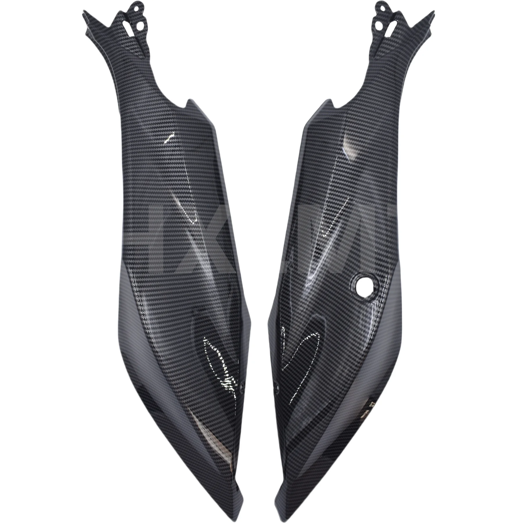 

Carbon Fiber Finish Rear Seat Side Fairing Cowl Panel For KAWASAKI NINJA 400 2018 2019 2020 2021 2022 2023