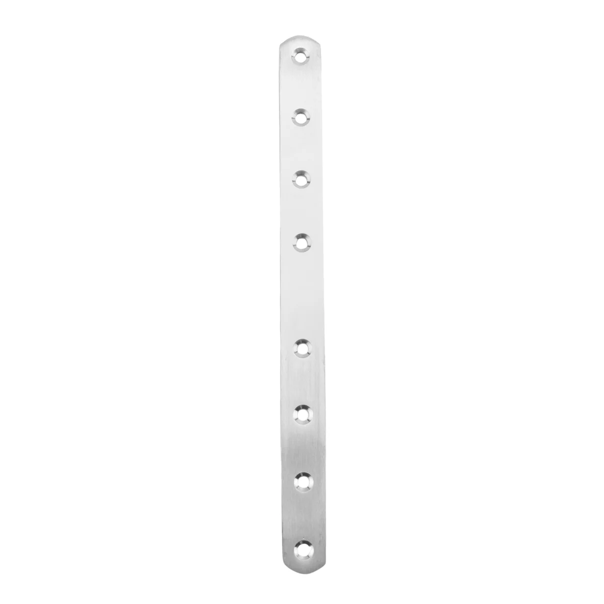 Logam 8 lubang desain lurus datar, braket sudut penyangga sudut 250mm