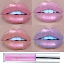 6 Colors Glitter Liquid Glow Lip Gloss Laser Holographic Jelly Lipstick Mermaid Pigment Polarized Lipgloss Lip Plumper Make Up