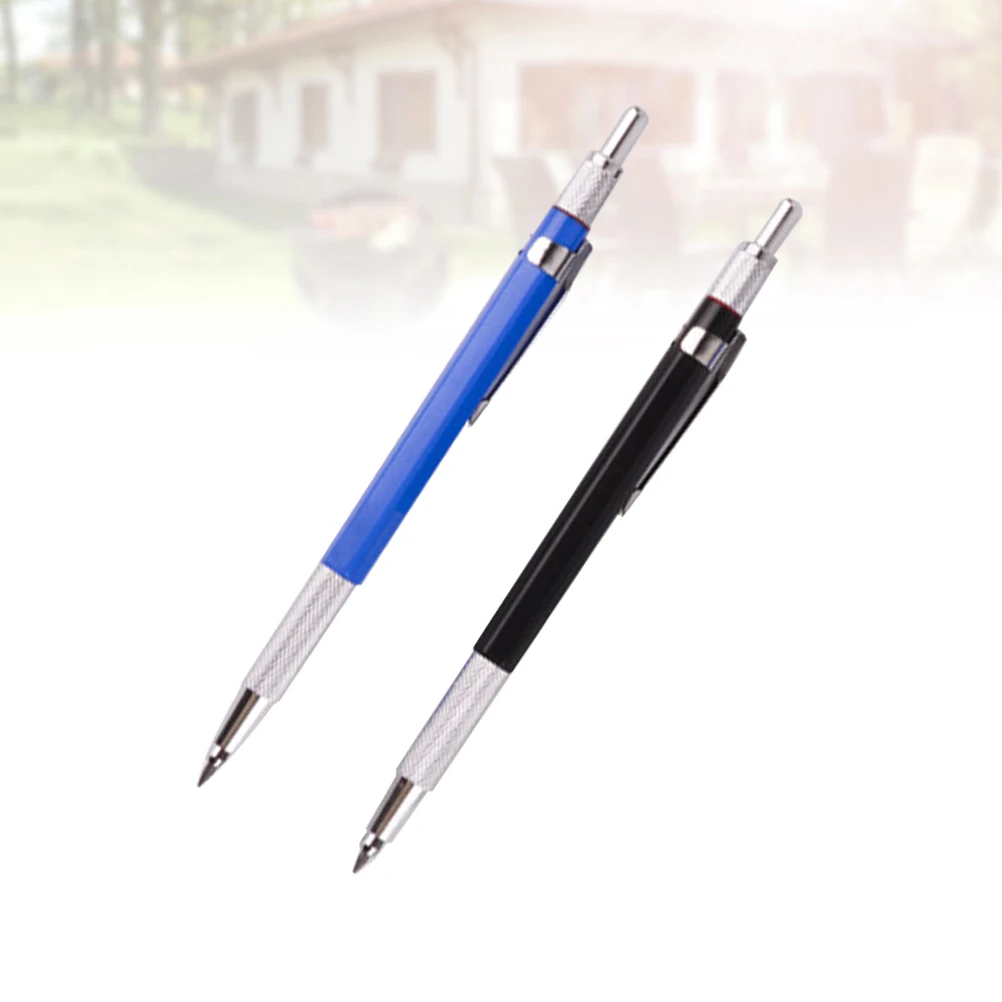 

2 шт. механические карандаши, автоматические выдвижные студенческие механические карандаши, сменные стержни, черный цвет, качественные студенты