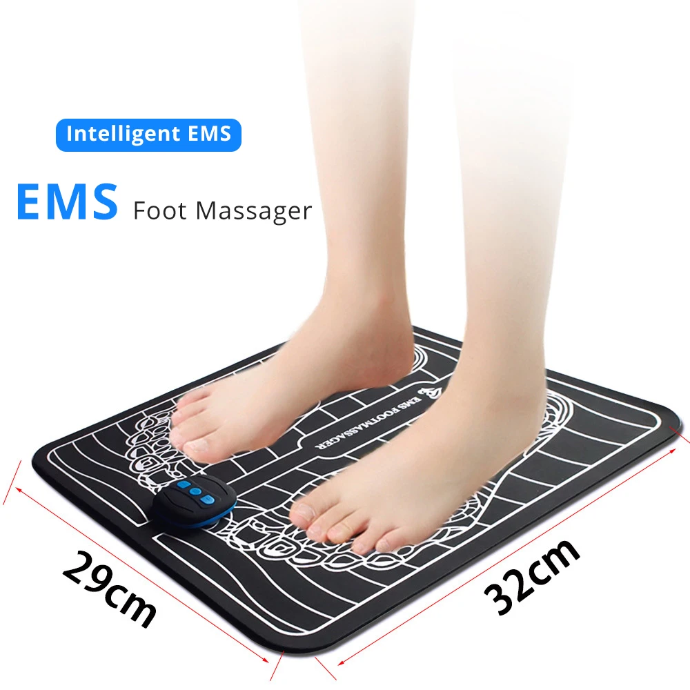 Smart Foot Massage Pad Feet Massager Improve Blood Circulation Relax Muscles Slim Legs Rechargeable Foot Pad