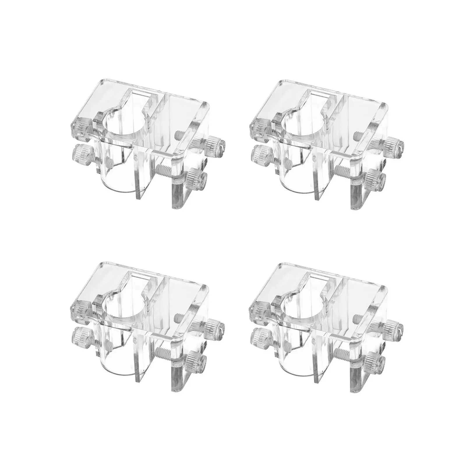Fish Tank Tube Clips ABS Holder Pipe Clamp Aquarium Accessory for Small Fish Tanks and Mini Aquarium Setups