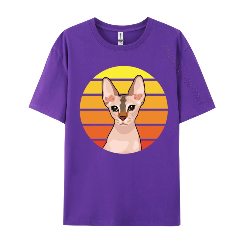 Sphynx Hairless Cat Lover Fashion Tops Tees Discount Crazy Premium Cotton Men Tshirts Slim Fit Tops Shirt Clothing Shirt Mens