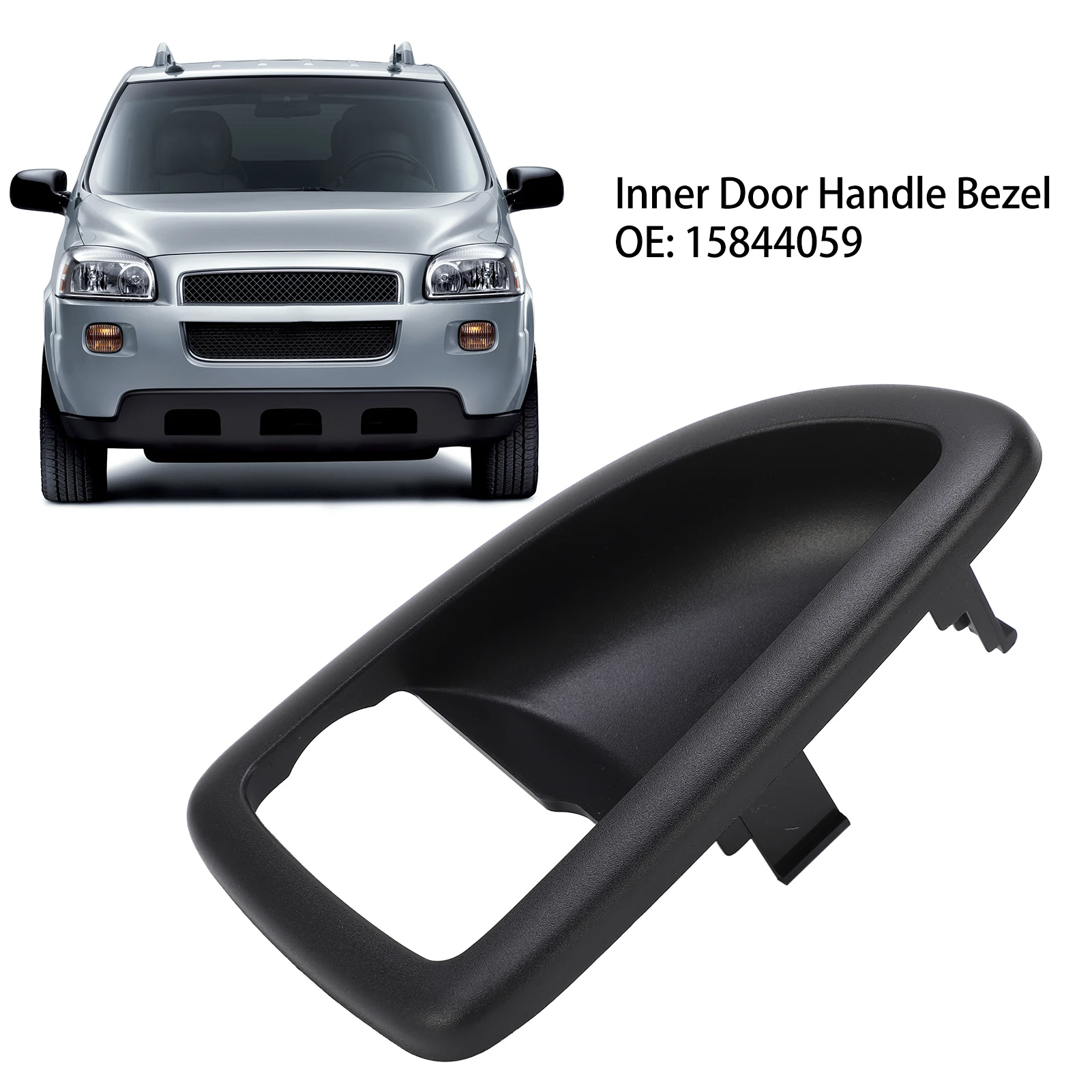 Front Left Inside Door Handle Bezel Direct Fit Easy Installation 15844059 Replacement for Chevy Uplander