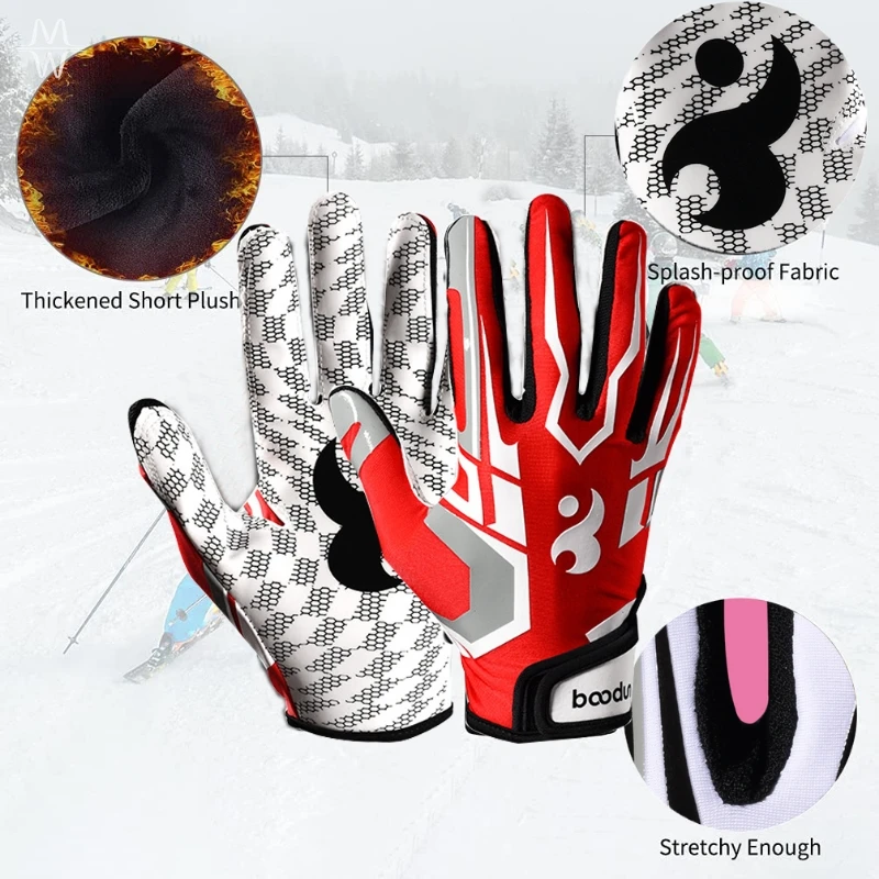 Youth Protective Non Slip Batting Gloves 1 Pair Multi Sport For Baseball Outdoor Training Gear view 3