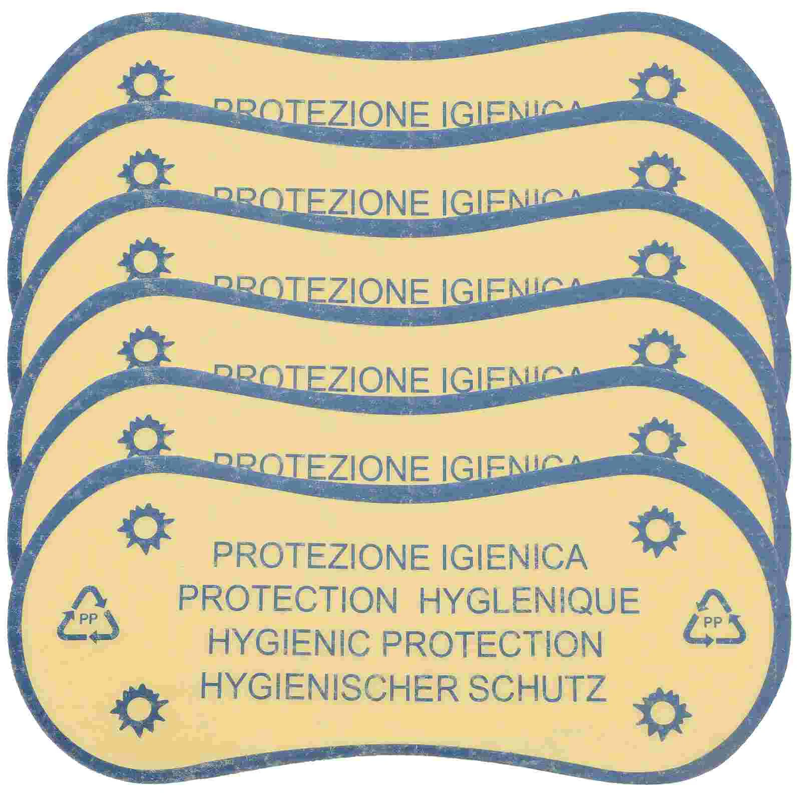 Etiquetas de advertencia para traje de baño, lencería protectora, forro de bragas, traje de baño adhesivas para Pegatinas transparentes, bragas, 50 piezas