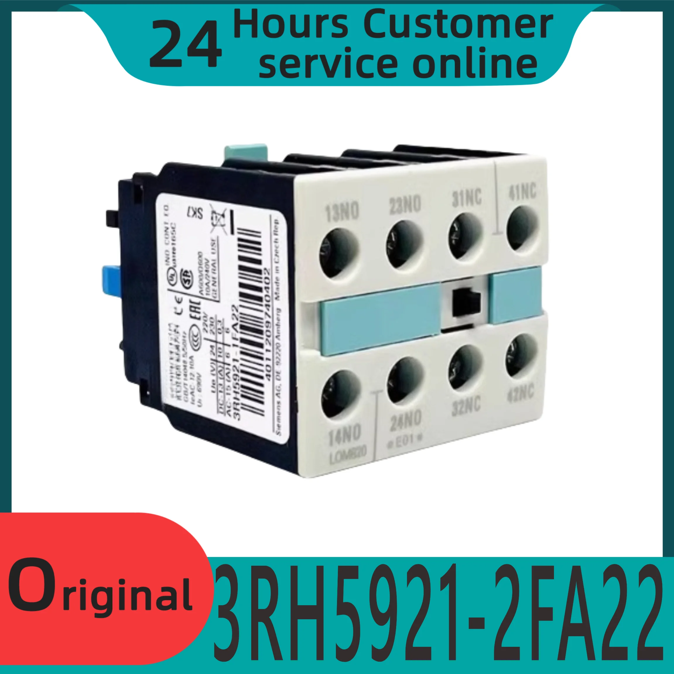 

Brand new original auxiliary contact for elevators or printing machines 3RH 19 5921-2FA22