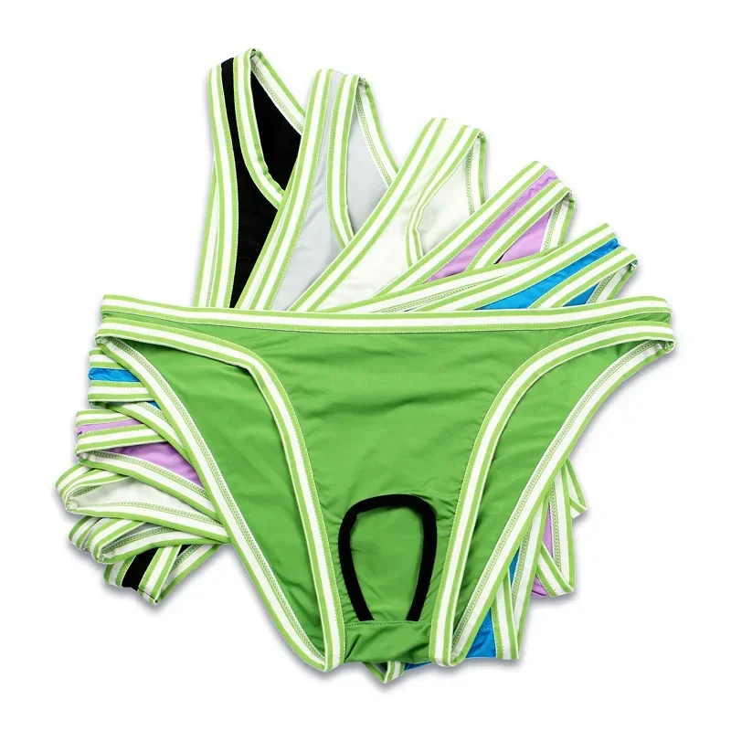 

Мужское нижнее белье с открытой промежностью, молодежные тонкие U-выпуклые сексуальные прозрачные большие треугольные брюки с низкой талией для мужчин