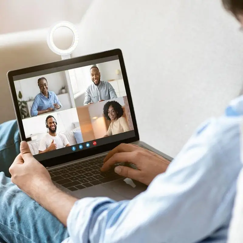 Ring Fill Light Portable Magnetic Mobile Phone Ring Light LED Selfie Lamp With Adjustable Brightness For Girl Makeup Video Calls