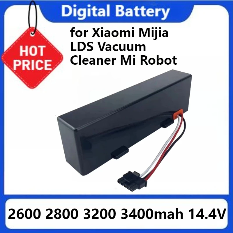 

STYTJ02YM Battery for Xiaomi Mijia LDS Vacuum Cleaner Mi Robot Vacuum-Mop P Mi Robot Vacuum-Mop 2S for Haier JX37 14.4V 3400mAh