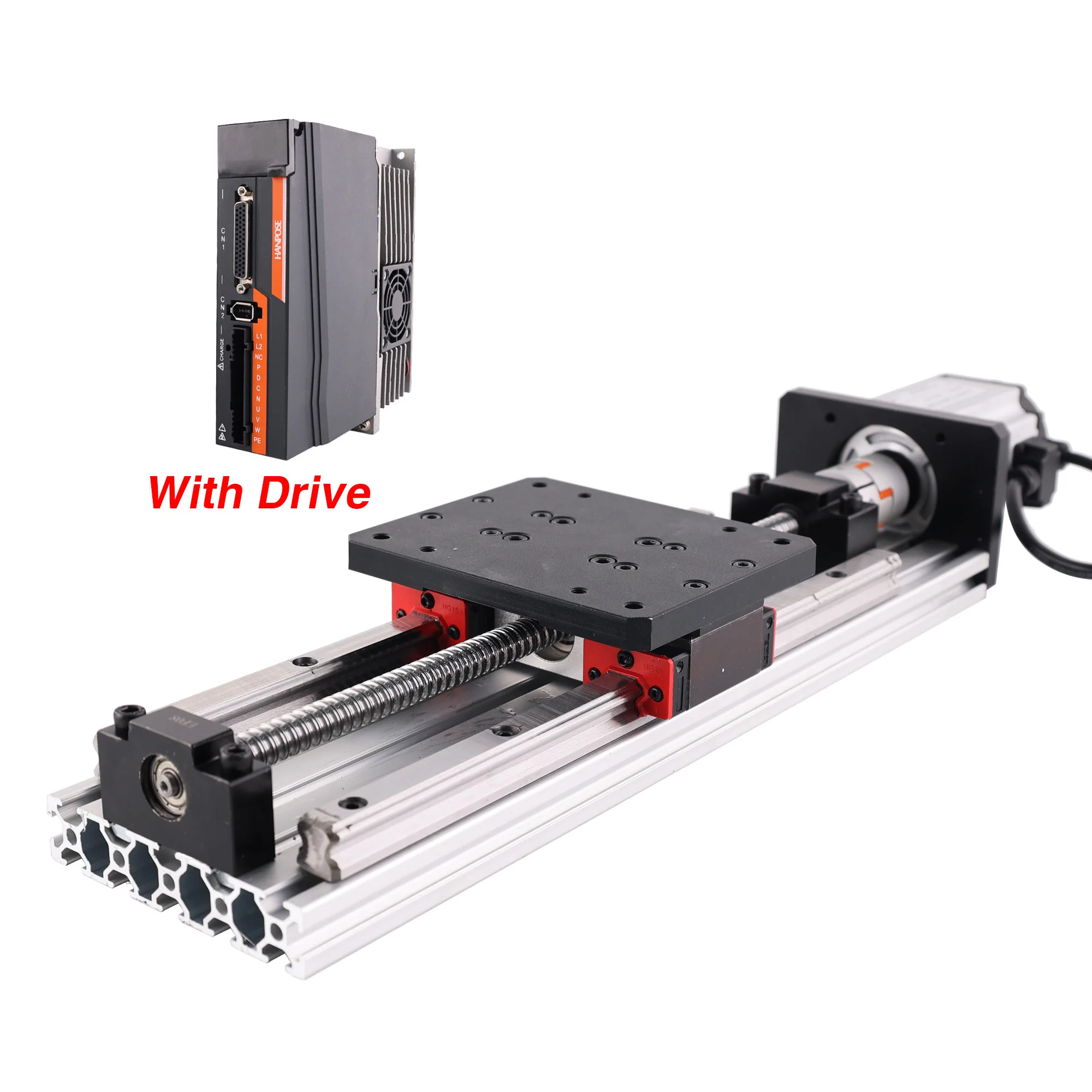 HPV6 Linear Module Sfu1204 Ball Screw 400mm High Precision HGR Double Guide CNC Milling Machine 6000rmp Ac Servo Motor 400w