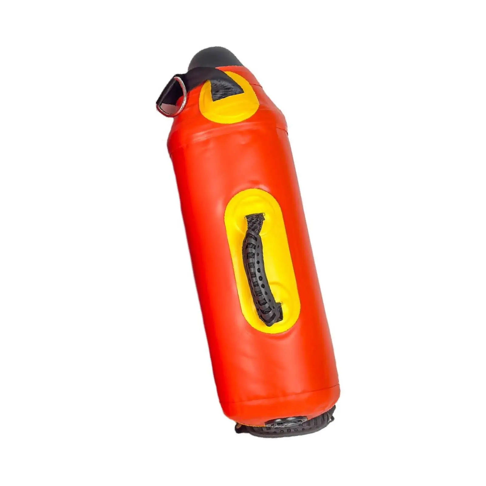 Diving Buoy for Spearfishing Accessories Inflatable Orange Float with Black Top Cap for Underwater Fishing Gear Heavy Duty