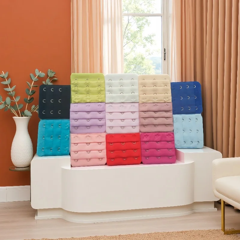 

5 Pieces, 3 Rows with 3 Hook Extension Straps, Elastic, Soft and Comfortable Bra Straps, Women's Underwear Accessories