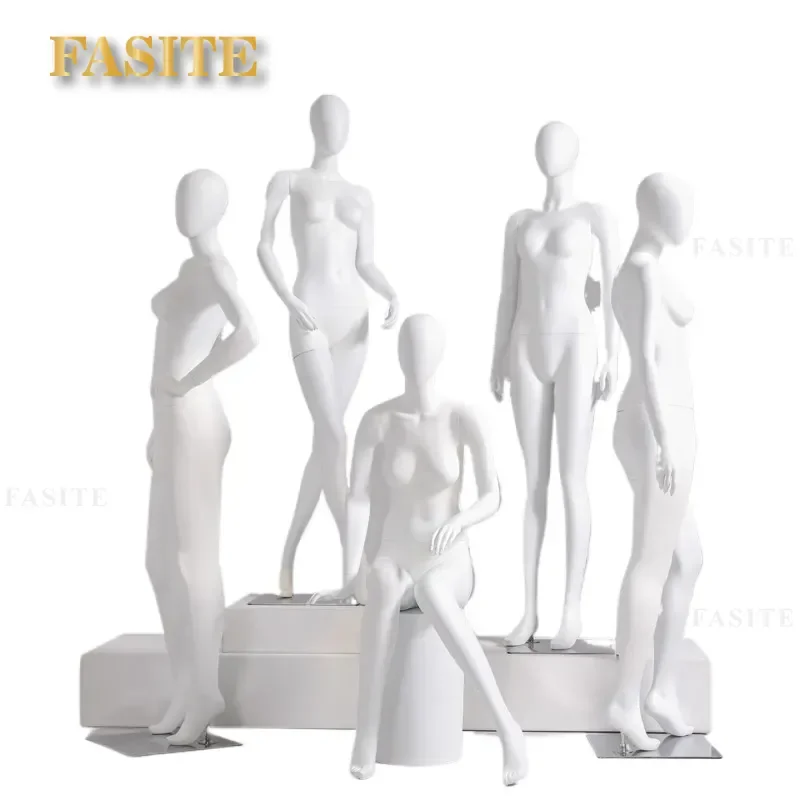 For Full Body Women Clothing Display Rack High End Window Dummy Model Shelf for Underwear Wedding Dress Store Props