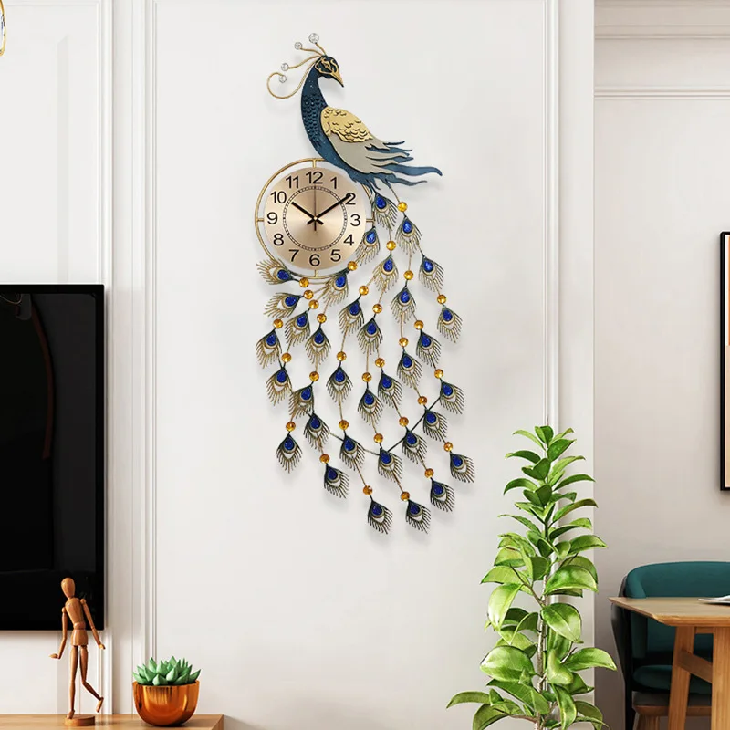 Creative Household Ironwork Home Fashion Personality Restaurant Bedroom Living Room Decoration Wall Clock Modern Design