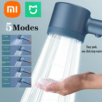 Xiaomi 5 Modes Shower Head High Pressure Mijia Shower Portable Filter Rainfall Faucet Tap Bathroom BathHome Bathroom Accessories