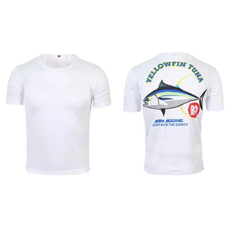 Men's Camouflage Fishing Clothing Quick-Drying Breathable Anti-UV Sun Protection Outdoor Sportswear with Short Sleeves