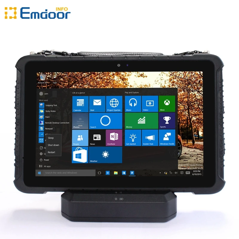 تابلت Emdoor IP65 10 صناعي متين Win 10 Pro مع بصمة الإصبع RJ45 RS232 #4