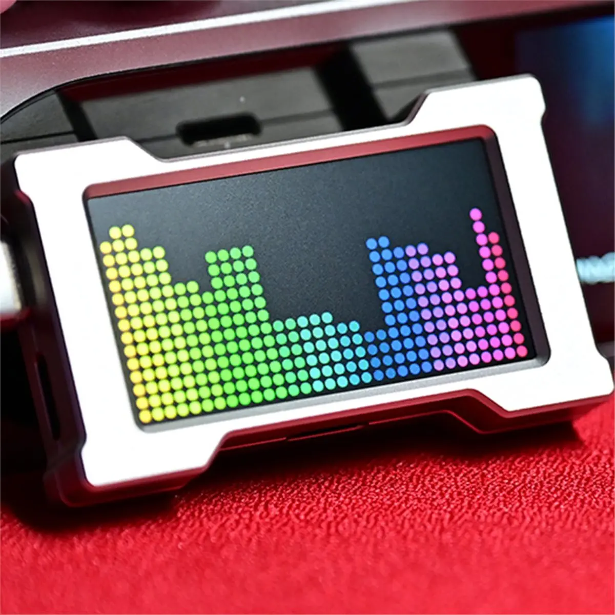 56d-ゲーミング-usb-ハブ、ゲーミング-usb-ハブ-2-to-3-ポート-8k-hz-独立電源、スクリーン付き-ブラック-ブラック