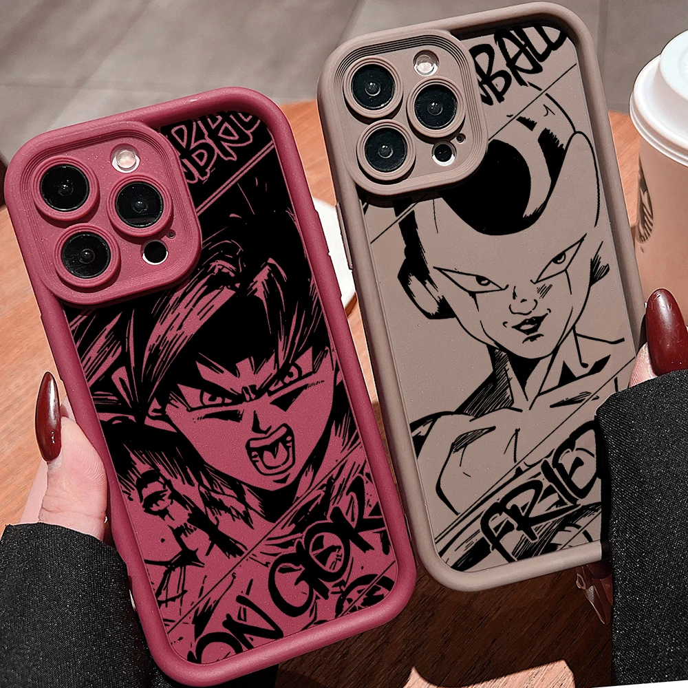 Dragons Balls Gokus Frieza Phone Case for Motorola Moto G86 G85 G84 G75 G60 G53 G52 G35 G34 G32 EDGE 70 60 E40 E32 E22 5G Cover