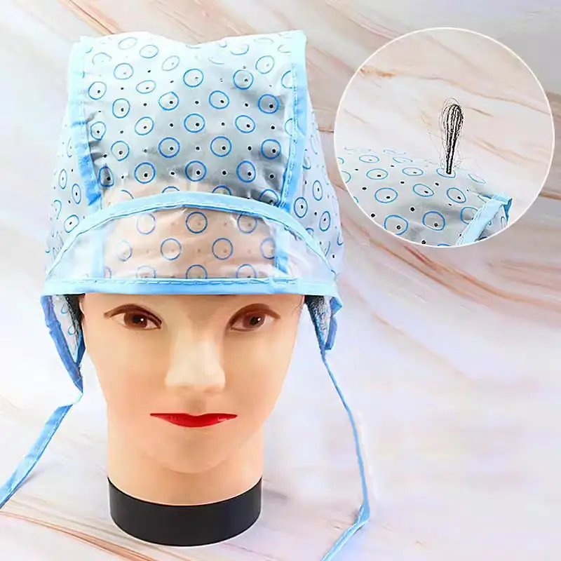 Hair Highlighting Frosting Cap Hair Dye Cap Disposable Highlight Dyed Hat With Plastic Hook Hairdressing Coloring Tools