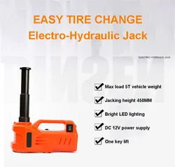 Assoalho hidráulico elétrico Jack do carro, levantamento do pneu, Max.Current, 12V, 3Ton, 5Ton, 150W, 13A Max.Current