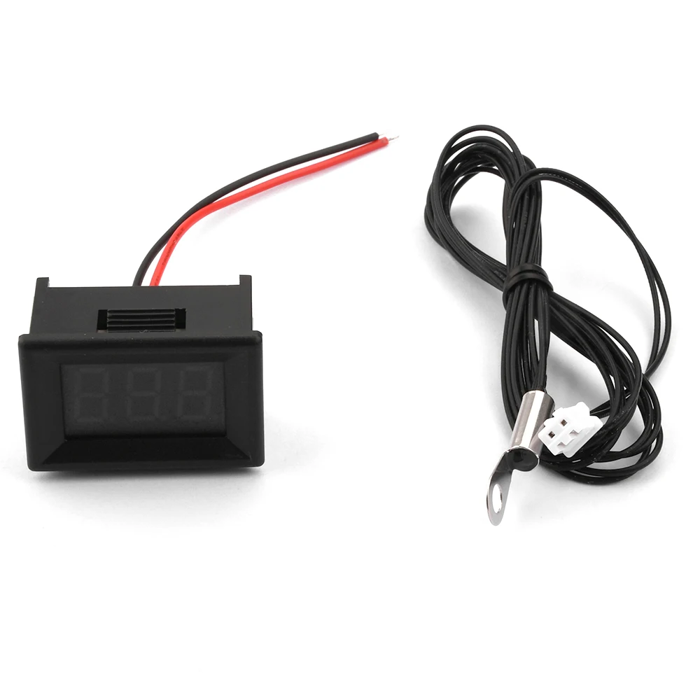 0.36 Inch Dc 4-28V Hoge Nauwkeurigheid Driecijferige Display Temperatuurmeter Sensor Met Waterdichte Ntc Sonde-50 ~ 210 ℃/-58 ~ 410