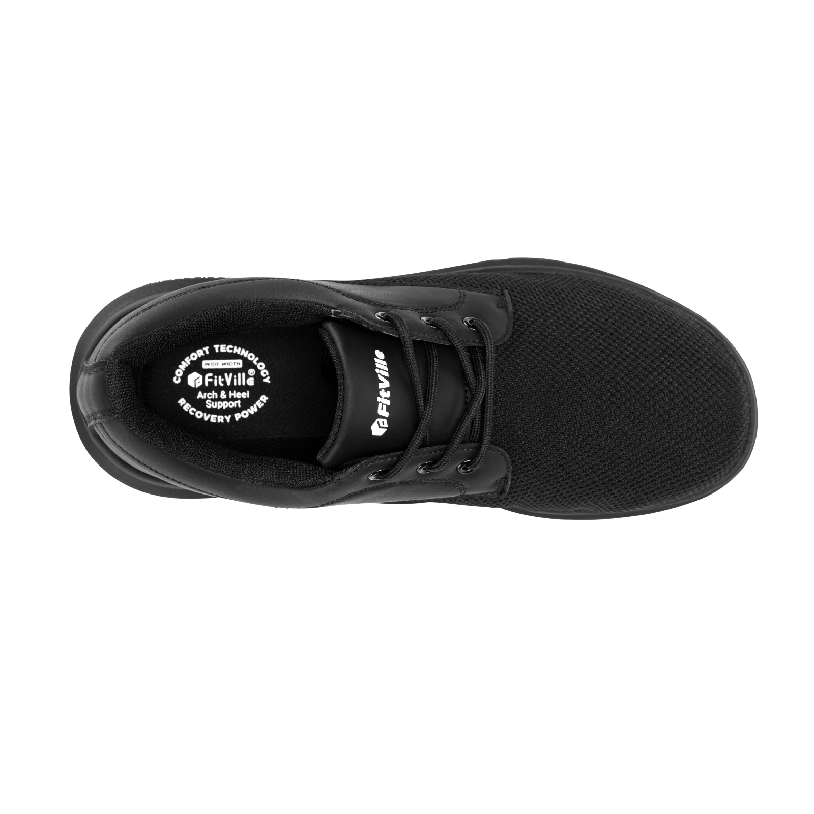 Fitville Herenschoenen Extra Brede Slip-On Wandelende Lichtgewicht Comfortabele Antislip Ademende Casual Instappers Om De Hele Dag Te Staan