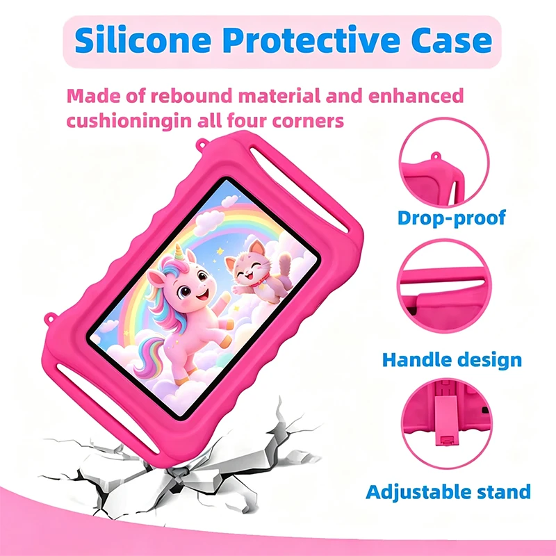 New 5G WiFi Android 14 Tablet Cartoon Pattern 7 Inch Tablet Pc 8 Core 4GB RAM 64GB ROM Cheap And Simple Children's Tablets view 3
