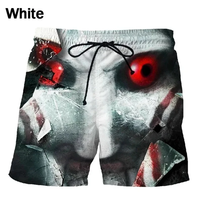 Horror Movie Saw 3d Printed Men\'s Hot Summer Beach Shorts Pants Men\'s Swim Trunks Masculina Briefs Boys Trunks Cool Ice Shorts