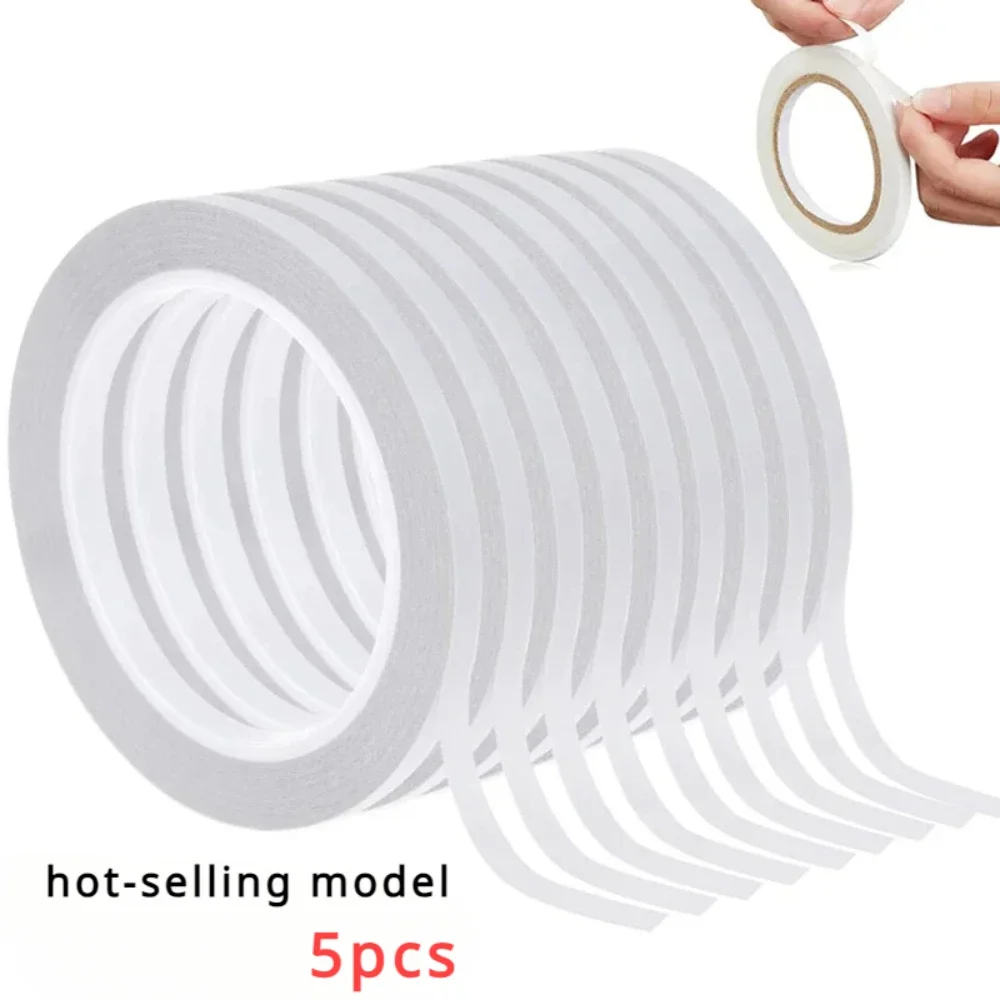 

1/5 рулонная лента Nanos, 8 м, двусторонняя клейкая лента, прочная белая клейкая лента, ультратонкие товары для дома и офиса