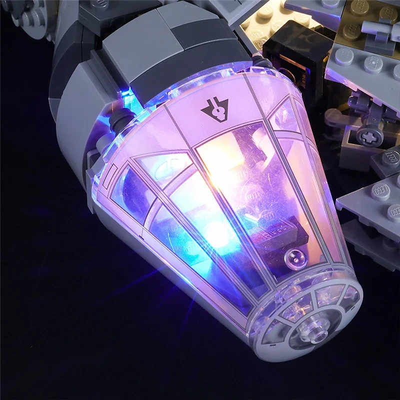 DIY LED Light Kit For LEGO 75257 Millennium Falcon (Only LED Light,Without Blocks Model)
