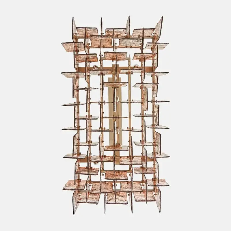 

Postmodern light luxury model house, villa, exhibition hall, dining table, Italian chandelier