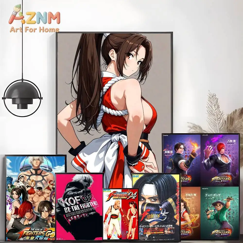 Game T-The King Of Fighters Poster High-definition Art Sticker Self Adhesive Waterproof Home Decoration