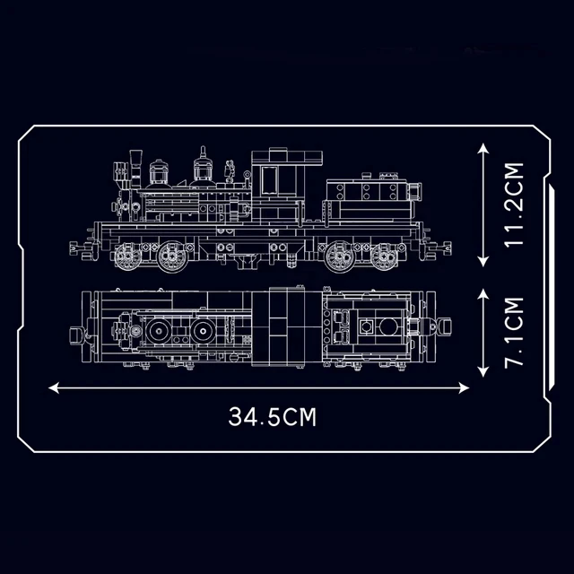 Neue 880pcs technische Fernbedienung Shay-Typ Dampfloko motive Baustein Montage Zug Ziegel Spielzeug Kinder Weihnachts geschenke