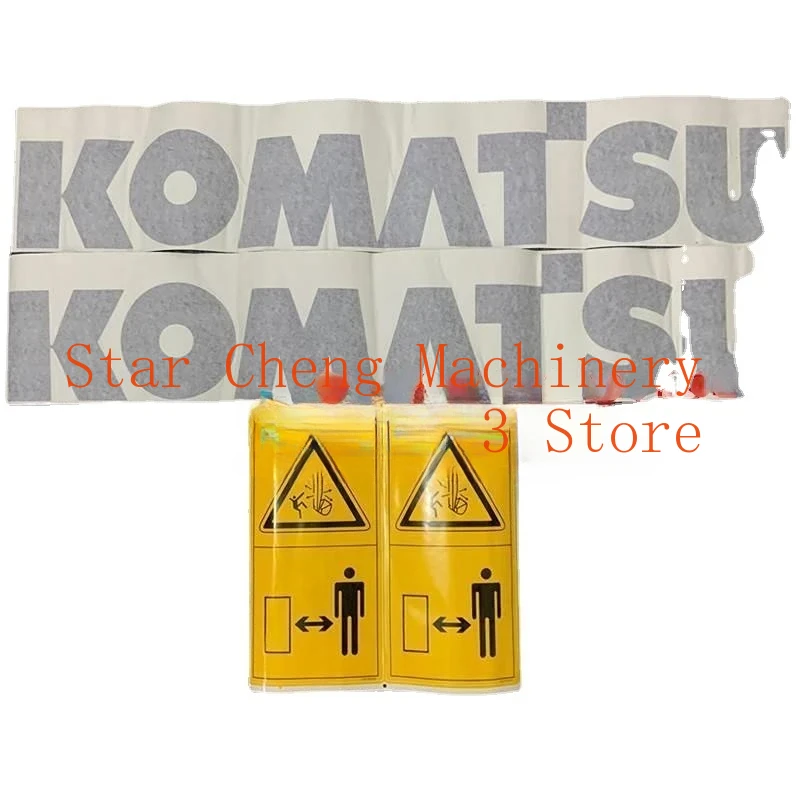 Sticker Komatsu Counterweight Boom KOMATSUPC56/110/130/160/200/300/360-7 Higher Quality Excavator Interior Decor Accessories