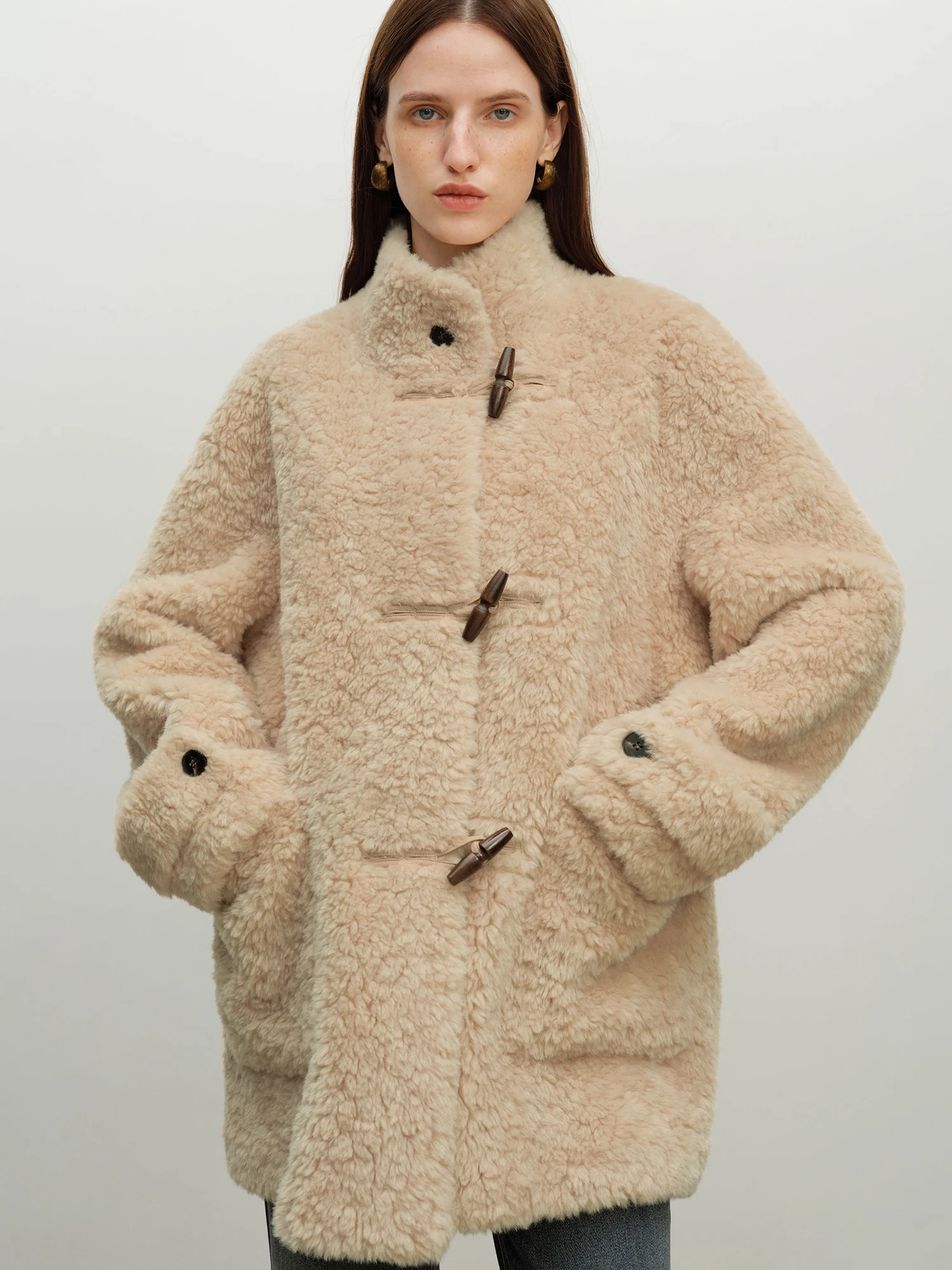 Plush Faux Fur Cropped Teddy Jacket for Women - ZIQIAO 2025